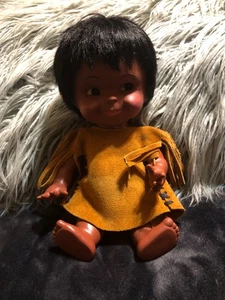 Vintage Regal Canada Indianer Puppe 12" Lederkleidung - Bild 1 von 5