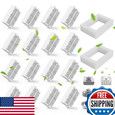 Pacote com 16 filtros de fonte de gato cupcake triplo para fonte de água de cerâmica para animais de estimação - Imagem 1 de 4