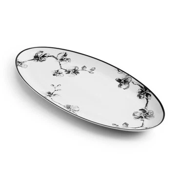 Prato para servir orquídea preta Michael Aram novo com caixa - Imagem 1 de 4