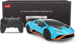 98800 Rastar RC 1:24 Lamborghini Huracan STO Kids Remote Control Car - Blue - Picture 1 of 7
