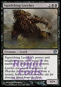 Squelching Leeches 2x FOIL JOU MTG Journey Into Nyx Uncommon MINT black - Picture 1 of 1