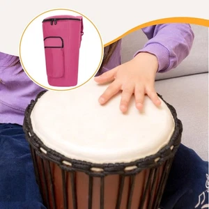 Djembe Bag Rose Red 10 inch Padded Dustproof Trendy Sturdy Thickened Shockproof - Picture 1 of 7