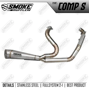 Fit For Harley Davidson Electra Glide Ultra Classic 1999-2023 Exhaust Custom 2-1 - Foto 1 di 5