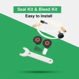 Front Mount Hydraulic Steering Cylinder Seal Kit & Bleed Kit for Seastar HC5345 - Foto 1 di 13
