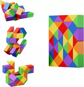 Fidget Cube Puzzles Twist Toys for Kids Triangle Snake Fidget Toy Ball Sensory T - Picture 1 of 12