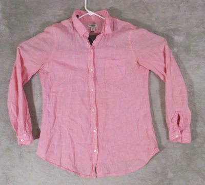 Old Navy Shirt Women'sTop XS Button Up Long Sleeve Light Weight Pink Casual - Image 1 of 4
