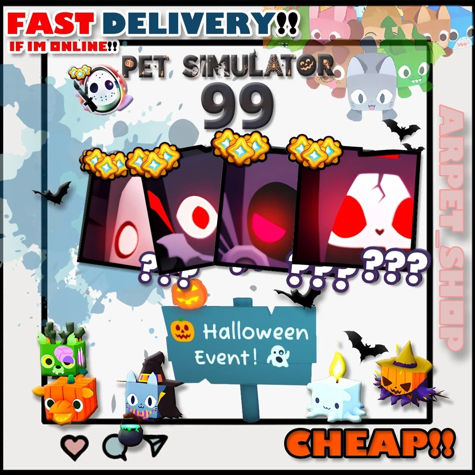 PET SIMULATOR 99 - PS99 - PET SIM 99 | Huge - Gems - Pets - DIGITAL DELIVERY - Image 1 of 1