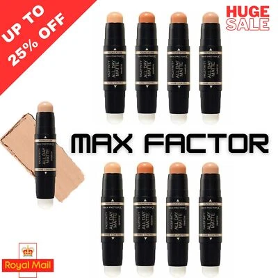 Max Factor Facefinity All day Matte Pan Stick - All Shades  Foundation NEW - Image 1 of 4