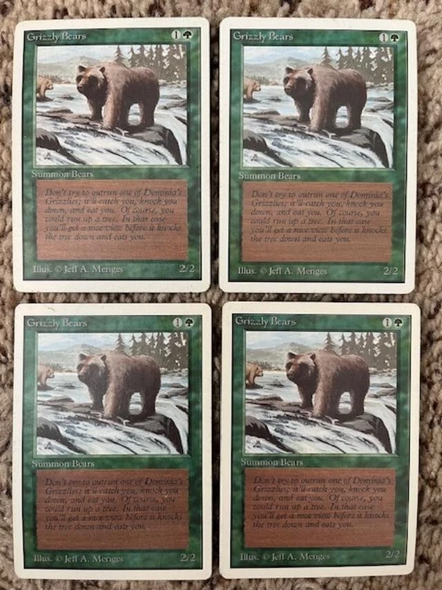 MTG- Grizzly Bears x4 - Unlimited - Image 1 of 1
