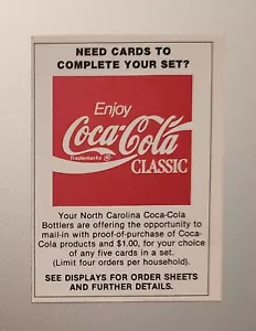 1989-90 Coca-Cola Collegiate Coca-Cola Card - Picture 1 of 1