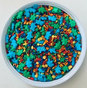 Dinosaur Pals Confetti Mix Edible Party Sprinkles- You Pick The Amount - Picture 1 of 1