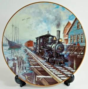 1993, colección de placas Winter Rails, placa coleccionista por mar o ferrocarril. Ted Xaras. - Imagen 1 de 5