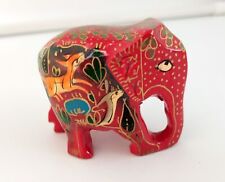 Indian Elephant Antique Style Kashmiri Paper mache Hand Painted Handicraft #13