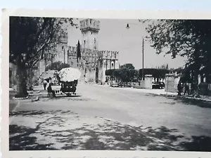 1940's Scaligero Sirmione Castle Street Scene Lake Gardia Italy Original Photo - Picture 1 of 5