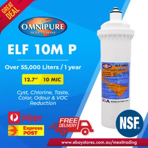 Omnipure ELF Carbon Block with Phosphate 12.7" ELF-10M-P COFFEE MACHINE FILTER - Picture 1 of 5