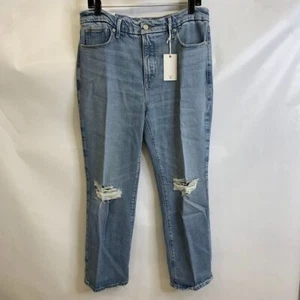 GOOD AMERICAN Good Legs Straight High-Rise Jeans Women's Size 14 Denim - Picture 1 of 7
