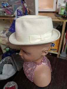 Caps Design Youth Fedora Creme Color. Check Out My Other Hats Too Please I - Picture 1 of 10