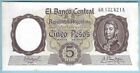 Argentina - 5 Pesos - ND (1960-62) - WPM# 275b