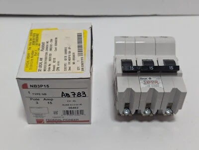 Federal Pioneer Stab-Lok NBP3P15 3 Pole 15 Amp Circuit Breaker - Image 1 of 4