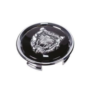 JAGUAR ALLOY WHEEL BADGE SILVER AND BLACK XJS XJ X300 X308 XK8 XKR MXD6249CA - Picture 1 of 4