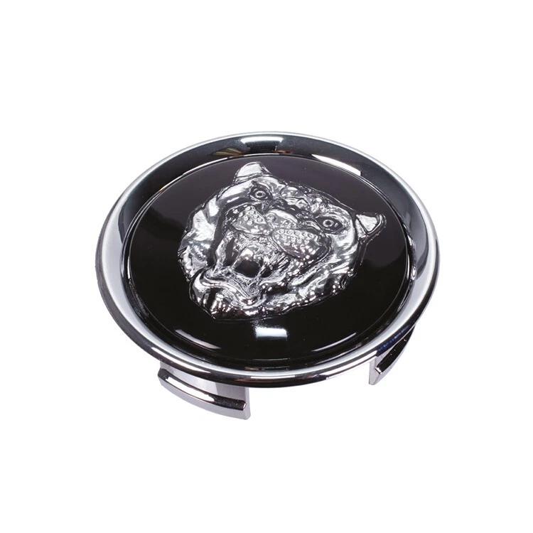 JAGUAR ALLOY WHEEL BADGE SILVER AND BLACK XJS XJ X300 X308 XK8 XKR MXD6249CA - Image 1 of 4