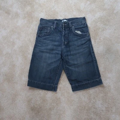 Pantalones Cortos H&M Jeans Para Hombre 30 Azul Denim Botón Mosca Hebilla Trasera Foto 1 de 4