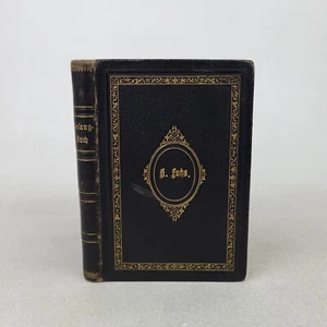 1883 Antique German Hymnal Gesang-buch Protestant Church Gilt Leather Geiger - Picture 1 of 7