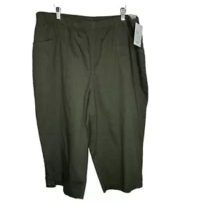 Neu Croft & Barrow Damenpullover olivfarben Carpri Größe 3X neu mit Etikett - Bild 1 von 5
