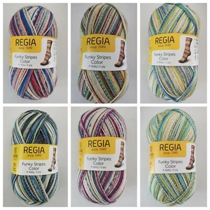 REGIA - Funky Stripes Color - Sockenwolle 4fach - 100g - LL 420m - (6,99€/100g) - Bild 1 von 14