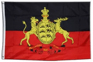 Fahne Deutschland Württemberg 2 Flagge württembergische Hissflagge 90x150cm - Bild 1 von 1