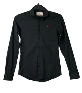Father Sons Stretch Slim Fit Freizeithemd Herren Gr. Small Schwarz - Bild 1 von 5