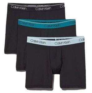 Paquete de 3 calzoncillos boxer para hombre Calvin Klein micro elásticos/negro - Imagen 1 de 6