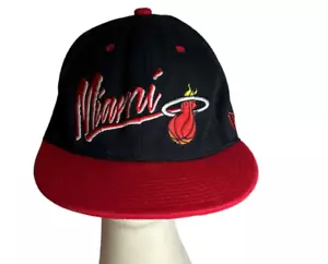 Baseballkappe Mütze Miami Heat New Era Druckknopflasche blau rot Logo Sport Basketball - Bild 1 von 7