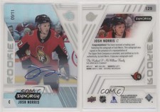 2020-21 Upper Deck Synergy Rookie SP Auto /11 Josh Norris #129 Rookie Auto RC