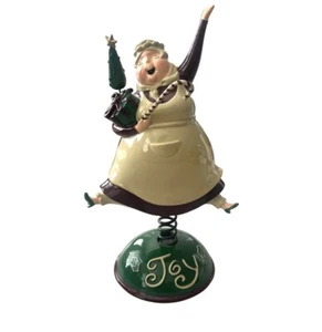 Mrs. Claus On A Spring Figurine Christmas Holiday Decor Mint - Picture 1 of 7