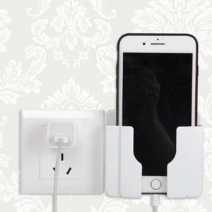 Bedside Phone Mount Media Organizer Wall Mounted Phone Holder Bedroom - Picture 1 of 17