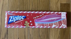 Ziplock~ Limited Edition GINGERBREAD Gallon Size Storage Bags- 19 Count New!! - Picture 1 of 4