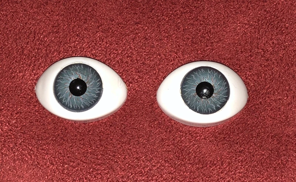 Acryl Augen Puppen Reborn (25x16 mm ) 13 mm 1Paar/2 Stück Farbe Grau - Bild 1 von 1