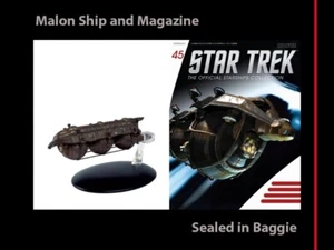 Eaglemoss Star Trek Starships Malon Export Freighter & Magazine #45 Voyager MIB - Picture 1 of 3