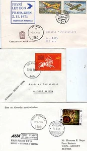 3 Austrian-Airlins -Flugbelege aus 1971  (23426-o1 ) - Picture 1 of 1