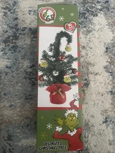THE GRINCH STOLE XMAS HEADS DR SEUSS 16" INCH DECORATED CHRISTMAS TREE - Picture 1 of 4
