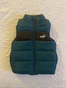 Puma Boys  Puffer Green Vest  - Picture 1 of 9