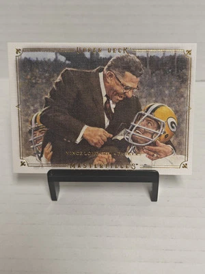 2008 Upper Deck Masterpieces Football #86 Vince Lombardi Green Bay Packers - Image 1 of 2