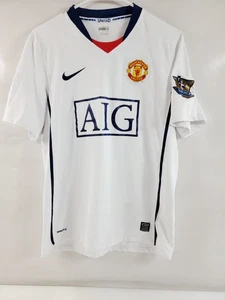 Nike AIG Manchester United Football Mens Small Rooney #10 White Soccer Jersey - Picture 1 of 13