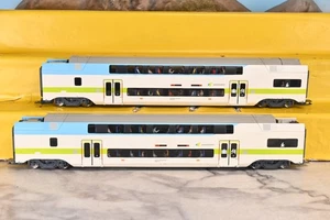 Liliput WESTBAHN L133927 H0 4-Achs Doppelstock Mittelwagen Set 2-tlg. (E457) - Picture 1 of 6