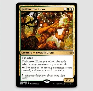 Faeburrow Elder - ELD #190 Rare - NM / Mint Throne of Eldraine Single - Picture 1 of 2