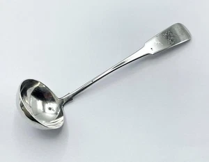 PERTH SILVER SAUCE LADLE c1800 ROBERT KEAY SCOTTISH PROVINCIAL - Picture 1 of 5