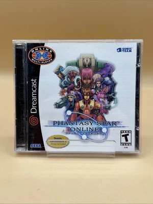 Phantasy Star Online Sega DreamCast Complete CIB W/ Demo Sonic Adventure 2 - Image 1 of 4