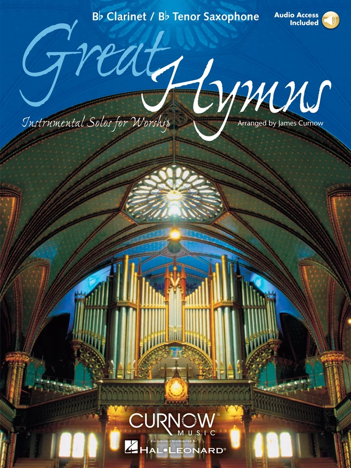 Great Hymns Clarinet Tenor Sax Solo Christian Sheet Music Play-Along Book Audio - Image 1 of 1