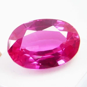 Natural 31.50 Ct Mozambique Pink Ruby Oval Cut Certified Loose Gemstone - Picture 1 of 9